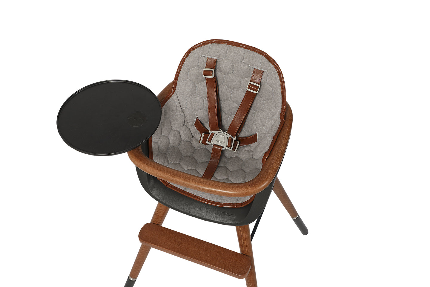 MICUNA - HIGH CHAIR OVO ORIGINAL CITY LUXE BROWN LEATHERETTE HARNESS